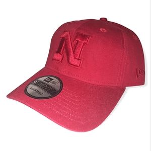 NWT New Era Nebraska Corn Huskers Tonal Washed 920 Strapback Slouch Dad Hat RED
